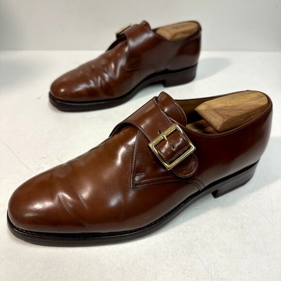 NEW HEELS Crockett & Jones x Polo Ralph Lauren Single Monk Made in England 9 D main image 7